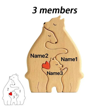 Personlised Family Bear Puzzle
